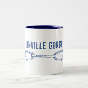 Linville Gorge North Carolina Klettersteig Quickzi Zweifarbige Tasse