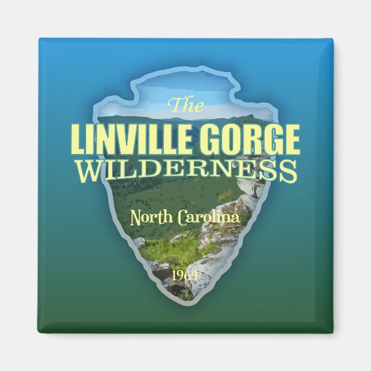 Linville Gorge WA (Pfeilspitzen) Magnet (Vorne)