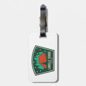 Linville Gorge Wilderness North Carolina Camping Gepäckanhänger (Rückseite vertikal)