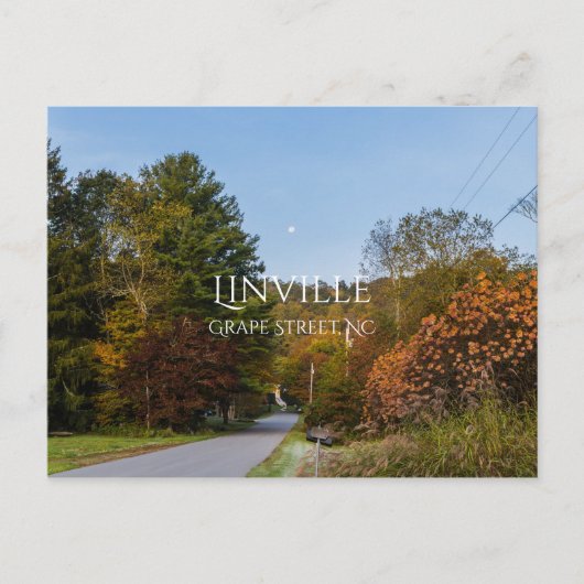 Linville Postkarte (Vorderseite)