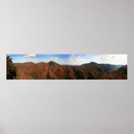 Linville Schlucht im Herbst, North Carolina Poster