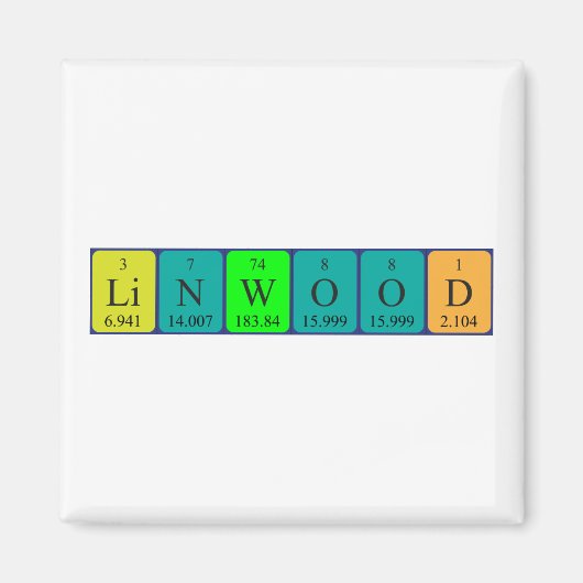 Linwood-Periodenmagnet Magnet (Vorne)