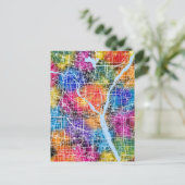 Linyi China Stadtplan Postkarte (Stehend Vorderseite)