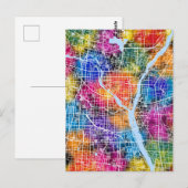 Linyi China Stadtplan Postkarte (Vorne/Hinten)