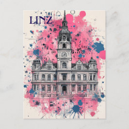 Linz Austria Travel Postkarte