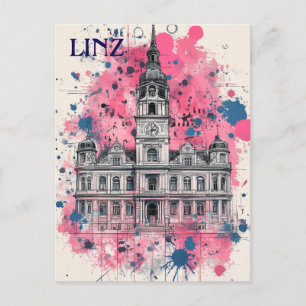 Linz Austria Travel Postkarte