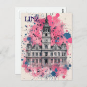 Linz Austria Travel Postkarte (Vorne/Hinten)