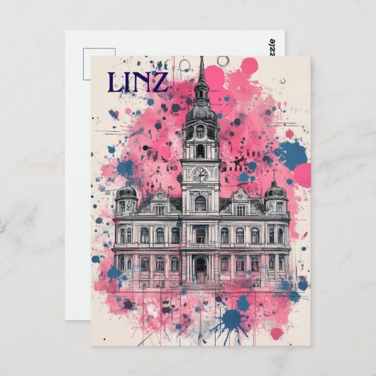 Linz Austria Travel Postkarte (Vorne/Hinten)