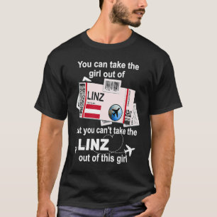 Linz Boarding Pass Linz Girl Linz T-Shirt