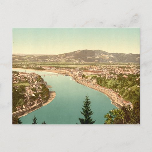 Linz in Österreich Postkarte (Vorderseite)