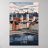 Linz Österreich Berühmter Reiseort Poster (Vorne)