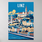 Linz Österreich Berühmter Reiseort Poster (Vorne)