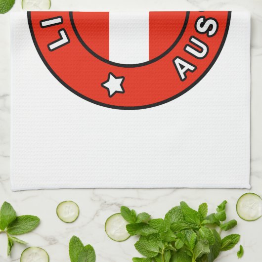 Linz Österreich Geschirrtuch (Gefaltet)