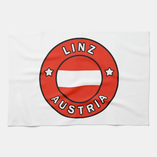 Linz Österreich Geschirrtuch (Horizontal)