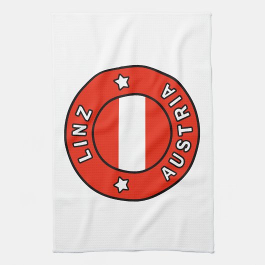 Linz Österreich Geschirrtuch (Vertikal)