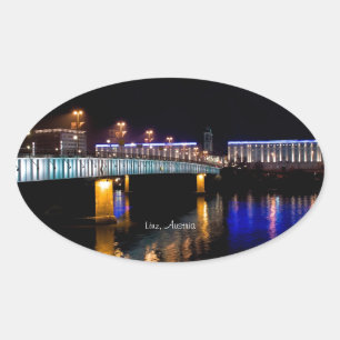 Linz, Österreich Ovaler Aufkleber
