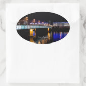 Linz, Österreich Ovaler Aufkleber (Tasche)