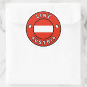 Linz Österreich Runder Aufkleber (Tasche)