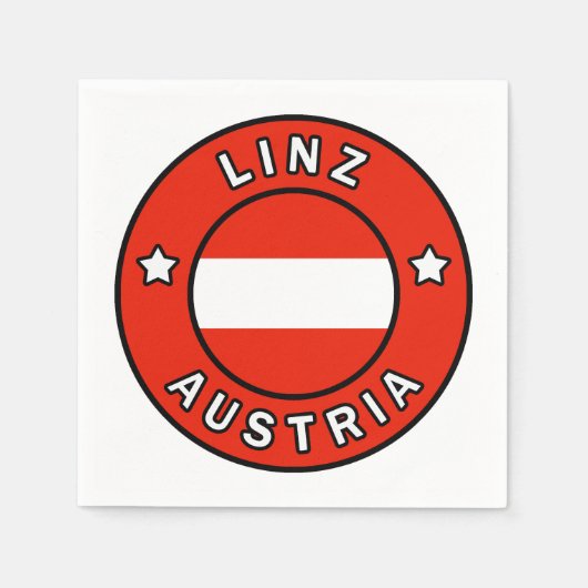 Linz Österreich Serviette (Vorderseite)