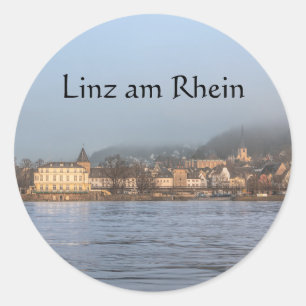 Linz Rhein Deutschland Runder Aufkleber