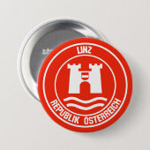 Linz Round Emblem Button (Vorne & Hinten)