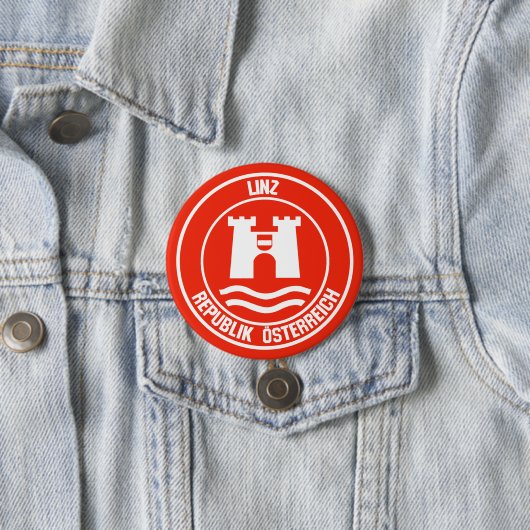 Linz Round Emblem Button (Beispiel)