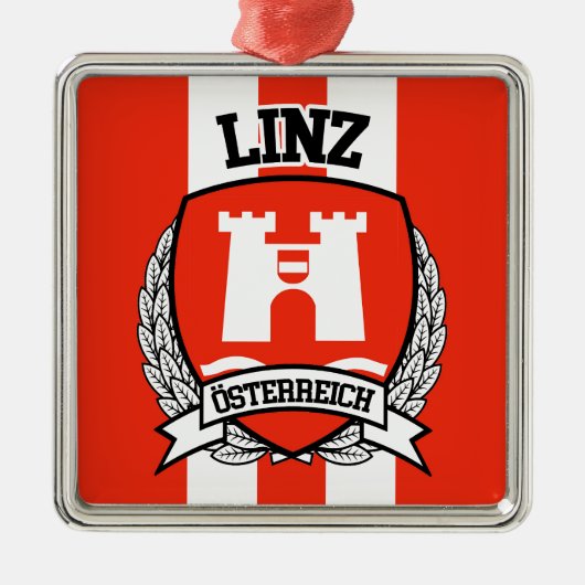 Linz Silbernes Ornament (Vorne)