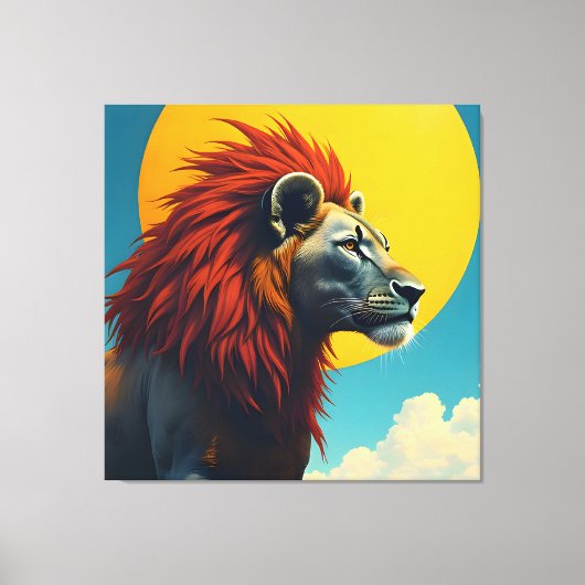 Lion1 Leinwanddruck (Vorderseite)