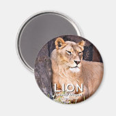 Lion グ magnet (Vorderseite/Rückseite)