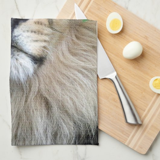 Lion 002 geschirrtuch (Viertel Falte)