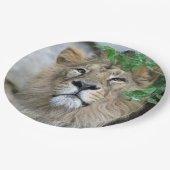 Lion 002 pappteller (Schrägansicht)