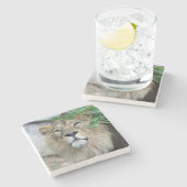 Lion 002 steinuntersetzer (Seitenansicht)