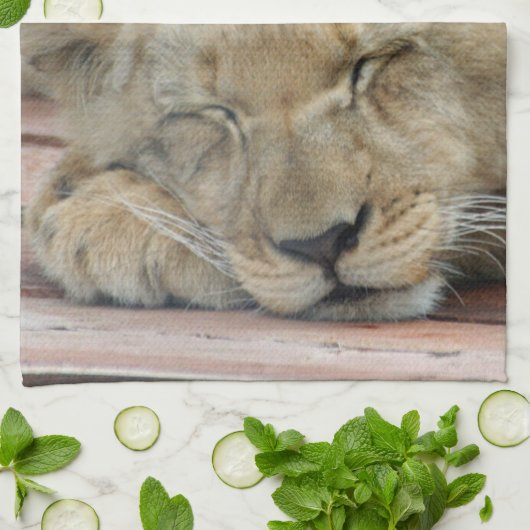 Lion 014 geschirrtuch (Gefaltet)