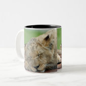 Lion 014 zweifarbige tasse (Vorderseite Links)