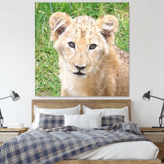 Lion 016 leinwanddruck (Insitu (Schlafzimmer))