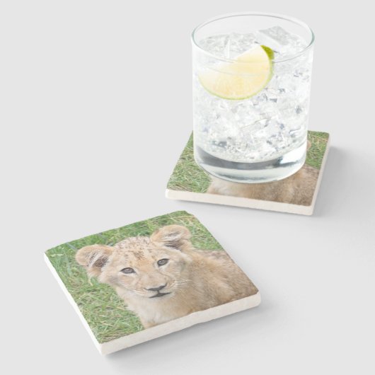 Lion 016 steinuntersetzer (Seitenansicht)