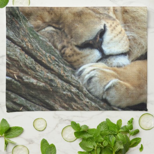 Lion 036 geschirrtuch (Gefaltet)