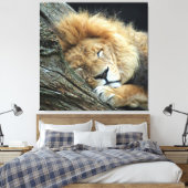 Lion 036 leinwanddruck (Insitu (Schlafzimmer))