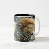Lion 036 zweifarbige tasse (VorderseiteRechts)
