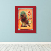 Lion 1 - überzogene Leinwand (Insitu (Holzboden))