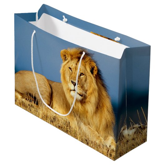 Lion 2 große geschenktüte (Vorderseite Schrägansicht)