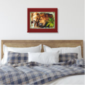 Lion 2 - überzogene Leinwand (Insitu (Schlafzimmer))