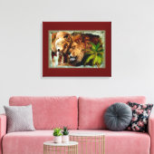 Lion 2 - überzogene Leinwand (Insitu (Wohnzimmer))