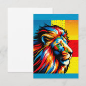 Lion 3,5 x 5 Notecard (Vorne/Hinten)