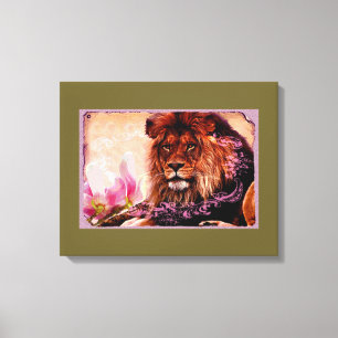 Lion 3 - überzogene Leinwand