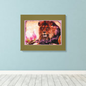 Lion 3 - überzogene Leinwand (Insitu (Holzboden))