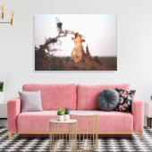 Lion 7 leinwanddruck (Insitu (Wohnzimmer))