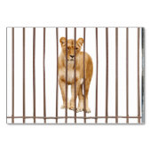 Lion ABA Tact Labeling Flashcard | Picture Card Tischnummer (Vorderseite)