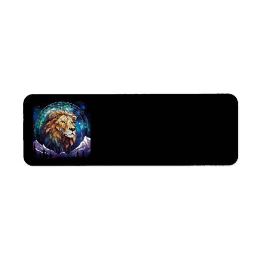 Lion Address Labels (Vorne)