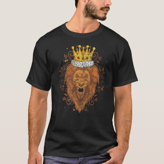 Lion Africa Safari Animal King T-Shirt (Vorderseite)